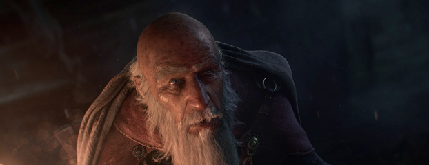 Deckard Caín en la cinemática inicial de Diablo III