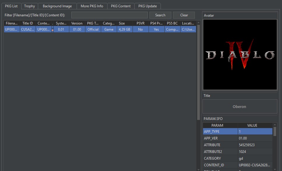 Diablo IV PlayStation Network datamining