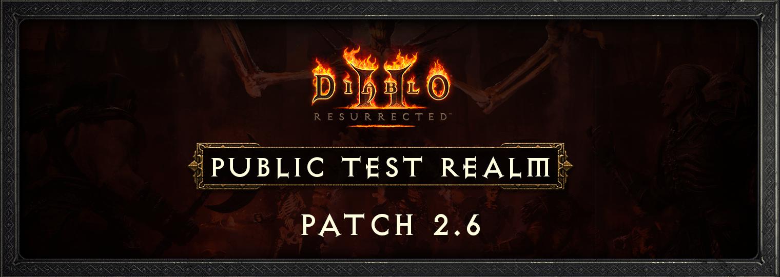 El PTR del parche 2.6 de Diablo II: Resurrected empieza mañana
